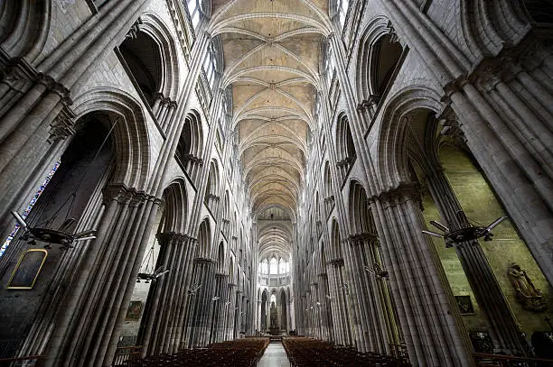 Inside Rouen Cathedral 