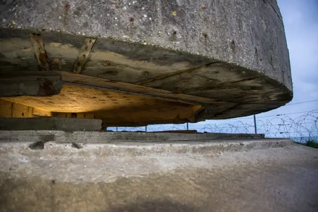 Gun Turret in Pointe du Hoc, Normandy France